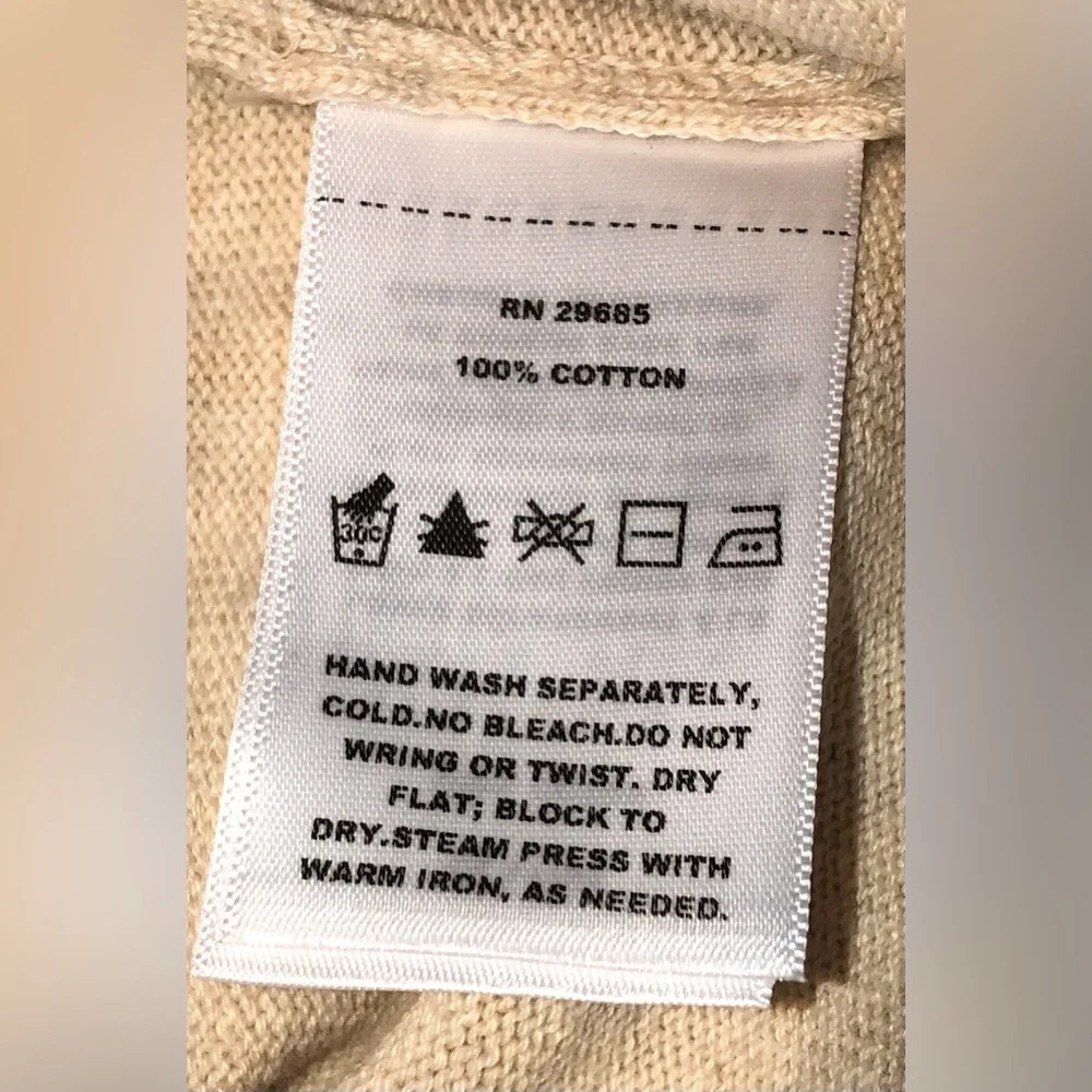 NWT Pendleton Women’s Wild Horse Cotton Knit Sweater in Ecru - XL - Picture 10 of 11